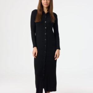 Black Cardi Maxi Dress