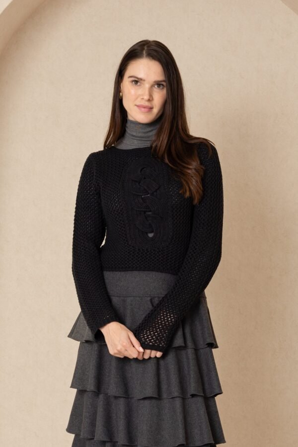Black Crochet Top - Image 4